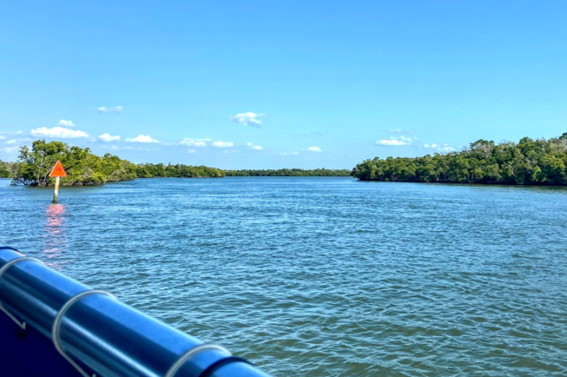 image shows the Chokoloskee Bay in Everglades National Park