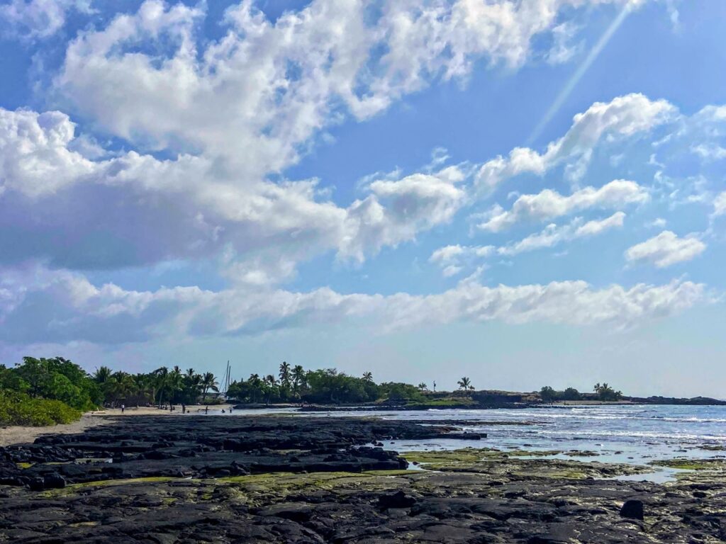 image shows fishing ponds at Kaloko-Honokōhau National Historic Park, part of a five day itinerary focused on national parks on the Big Island of Hawaii