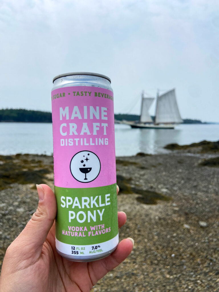 image shows a can of Maine Craft Distilling sparkling beverage