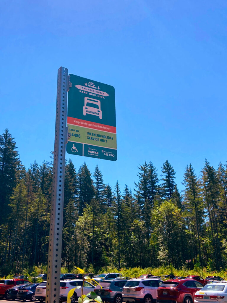 image shows the Trailhead Direct sign at Mt Teneriffe